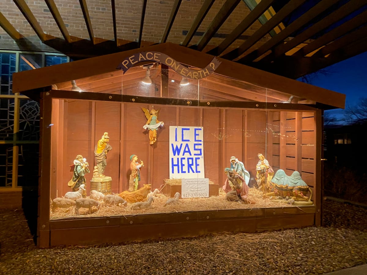 Take Anti-ICE Nativity Scene Down, Archdiocese of Boston Tells Dedham Church