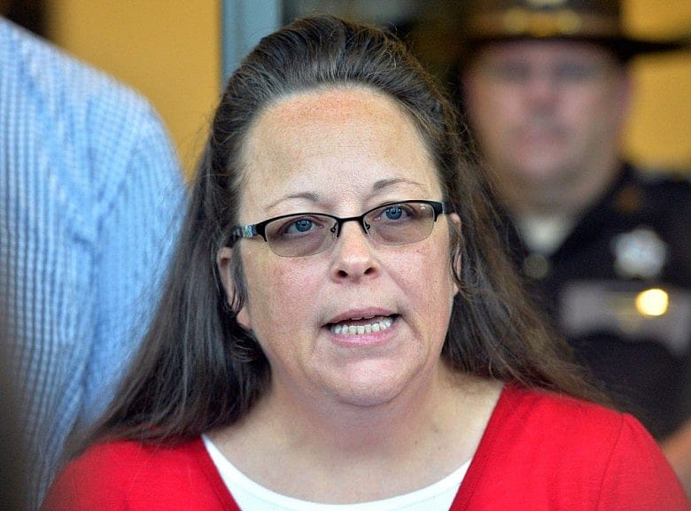 Clerk jailed over gay marriage says pope encouraged her