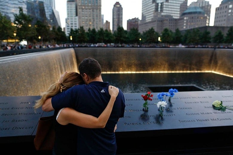 At ground zero, 9/11 anniversary now both public and private