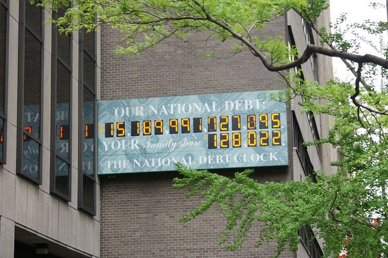 Nation awash in debt