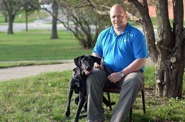 After vet felled by PTSD, service dog Honor aids family now