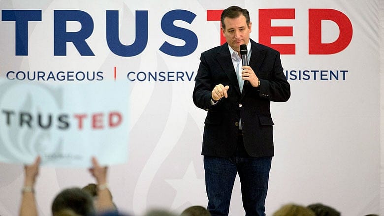 Cruz likes the thought of Clinton in prison