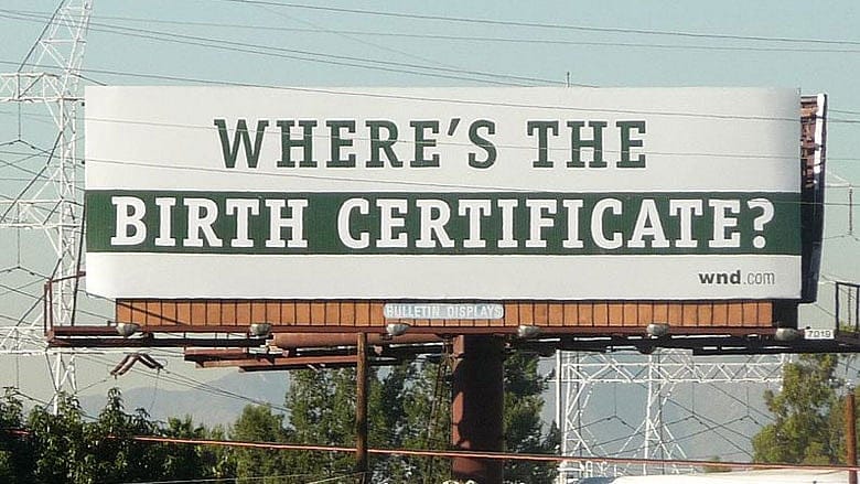 One hundred years of ‘birther’ arguments