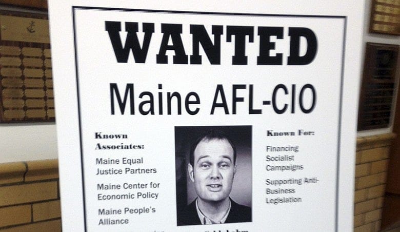 Maine’s LePage puts up ‘wanted’ posters targeting unions