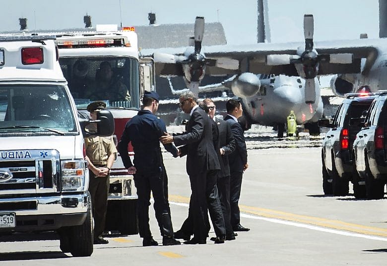 Jet crash mars Air Force ceremony in Colorado