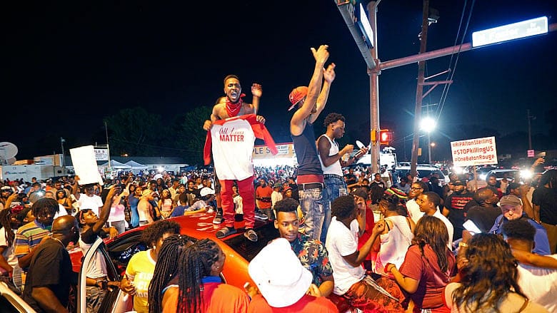Louisiana police shooting caught on video strains community