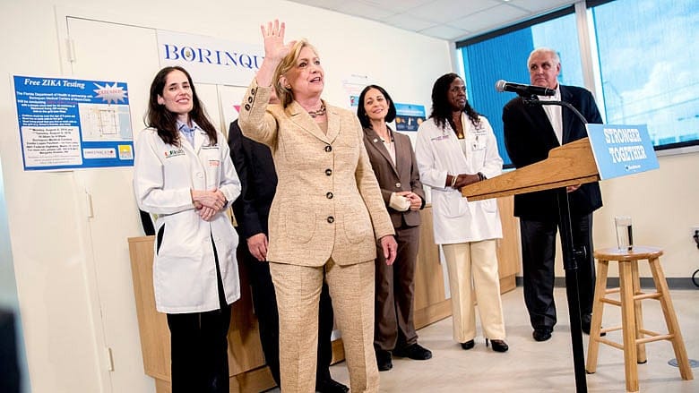 Clinton commits resources to Georgia, Arizona
