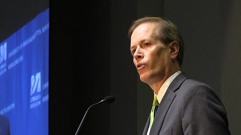 Education secretary gets raucous reception at UMass