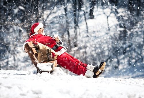 Benching Santa