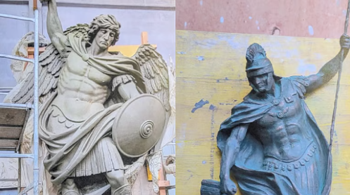 Quincy Residents Sue City Over Saint Statues Planned For Public Safety Building