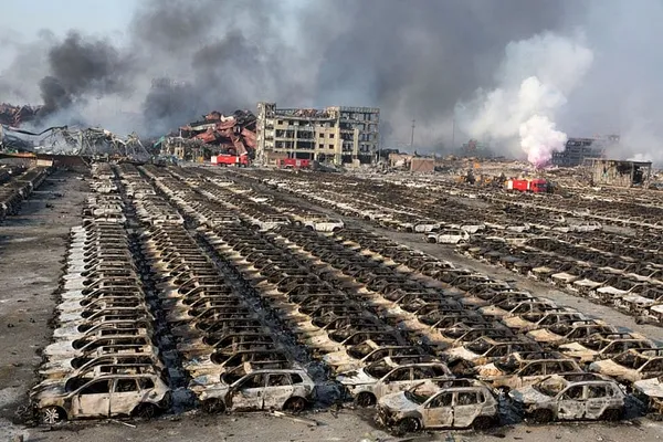 At least 50 dead as huge warehouse blasts hit Chinese port