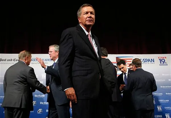 GOP debate stage drama