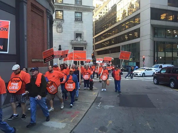 T privatization proposals stir labor protest against Pioneer