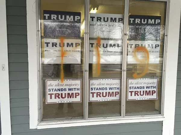 Trump’s Bay State campaign office vandalized