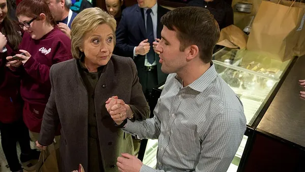 Clinton making a personal pitch to New Hampshire voters