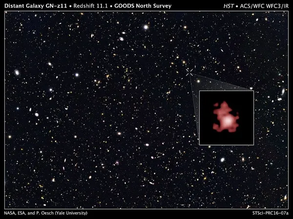 A galaxy far, far away spotted by Hubble telescope