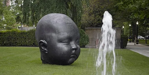 The story of those baby heads on the MFA lawn