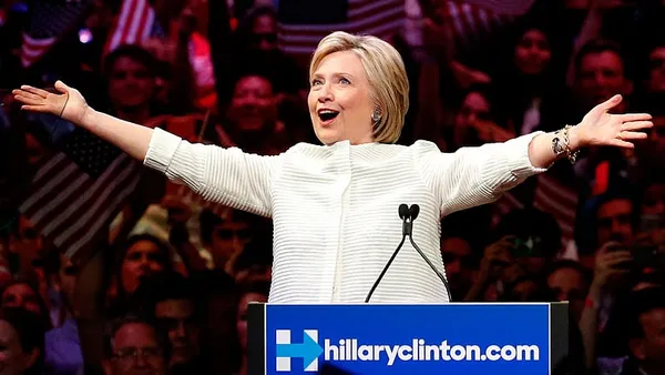 Clinton seizes historic primary win