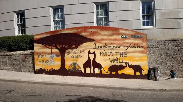 Students call for diversity training after seeing ‘build the wall’ graffiti