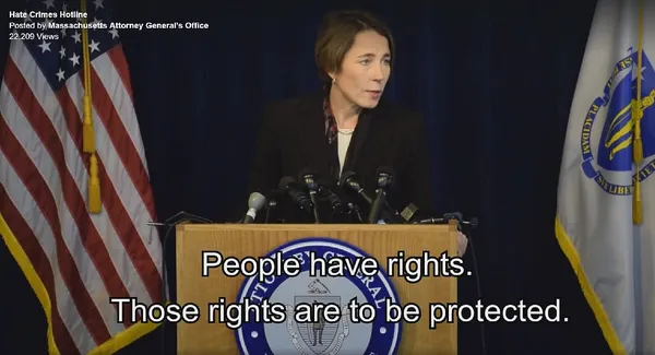 AG Healey launches harassment hotline in wake of Trump win