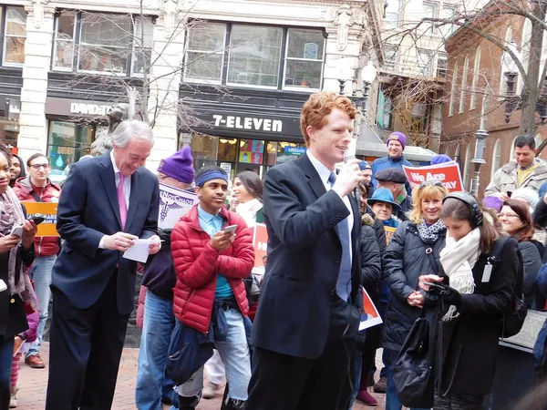 Kennedy, Markey Excite ‘We Will Resist’ Rally Near Downtown Crossing