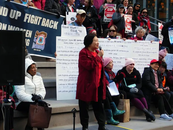 Hundreds Rally in Boston for ‘Day Without Women’
