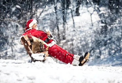 Benching Santa
