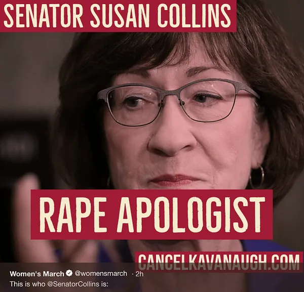 Kavanaugh Confirmation Likely —  Collins: Yes; Manchin: Yes;  Flake: Probably