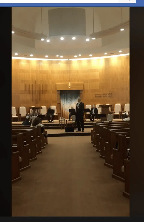 Charlie Baker Speaks At An Almost-Empty Temple