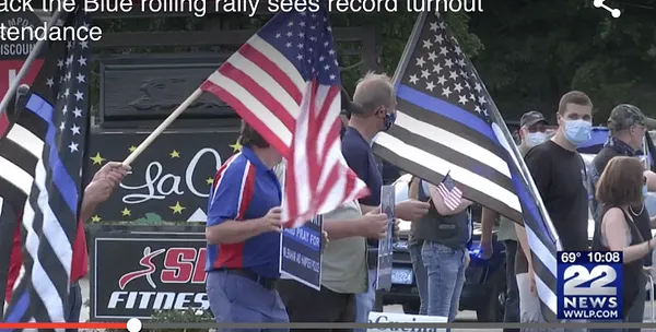 Back the Blue Rolling Rally in Western Massachusetts Draws Crowds