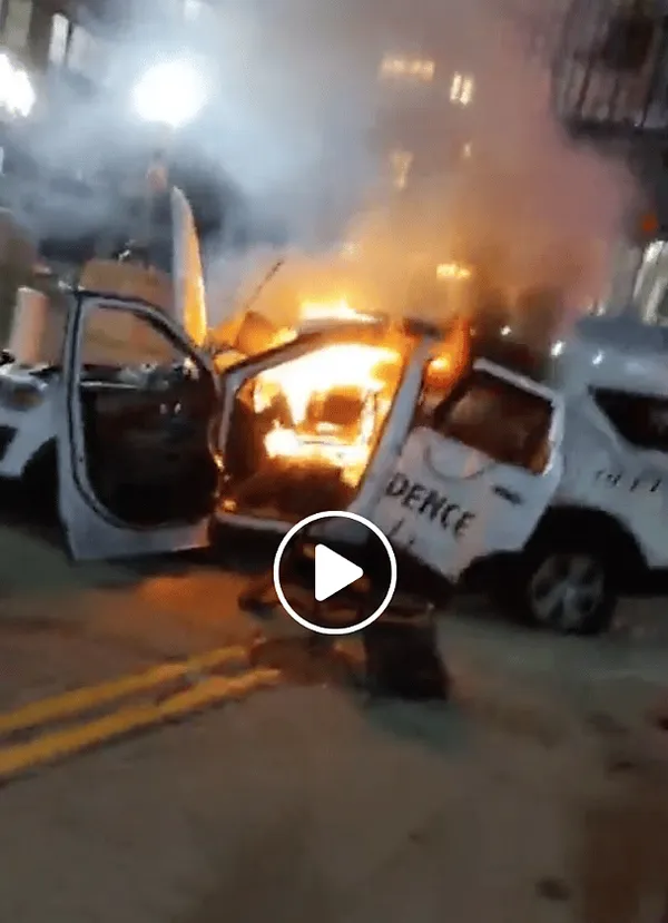 Feds Charge Providence Man With Arson In Torching of Police Cruiser During Riots