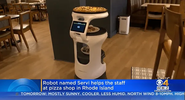 Rhode Island Restaurant Using Robot Wait Staff Assistant