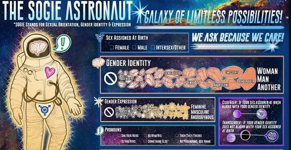 Arlington Teaching 12-Year-Olds Infinite Genders Exist Using ‘Limitless Possibilities’ Astronaut