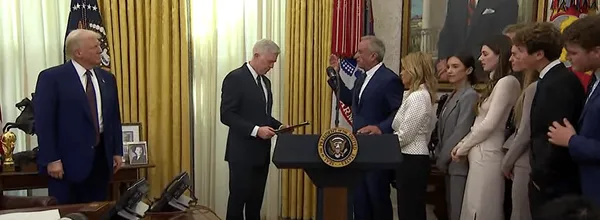 RFK Jr. Calls Trump ‘Pivotal Figure’ At Swearing-In As New U.S. Secretary of Health and Human Services