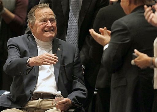 George HW Bush, 91, hospitalized