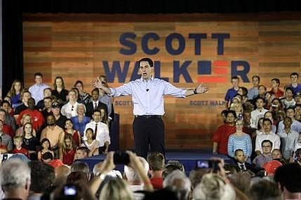 Walker reminds voters of union wins as he enters 2016 race