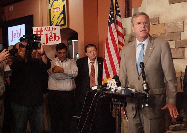 Bush, at Mexican border, denounces Trump’s immigration plan