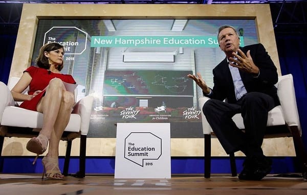 Teachers unions protest GOP hopefuls outside event