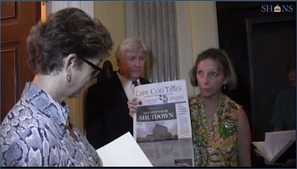 Activists press Baker on Pilgrim problems
