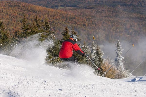 Skiing gets an early start in chilly Maine, Vermont