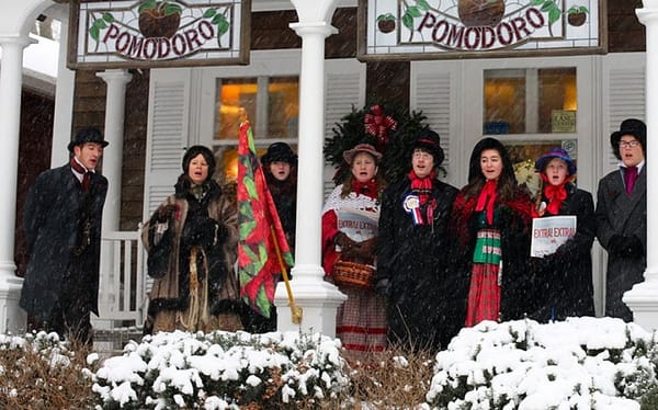 Caroling: Here we come a’wassailing!