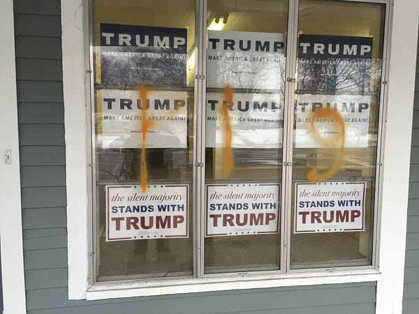 Trump’s Bay State campaign office vandalized