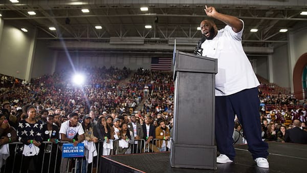 Rapper’s comments at Sanders rally spark controversy