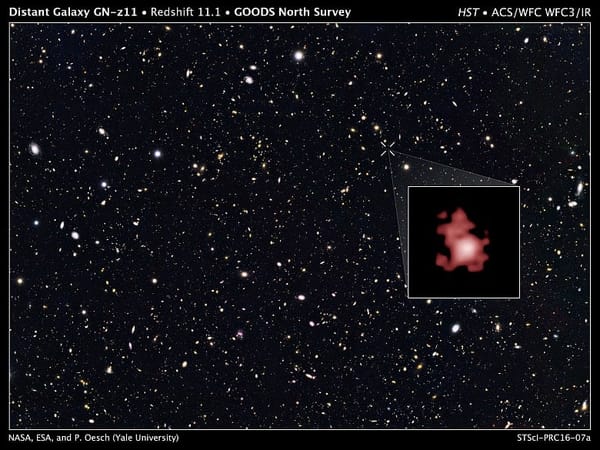 A galaxy far, far away spotted by Hubble telescope