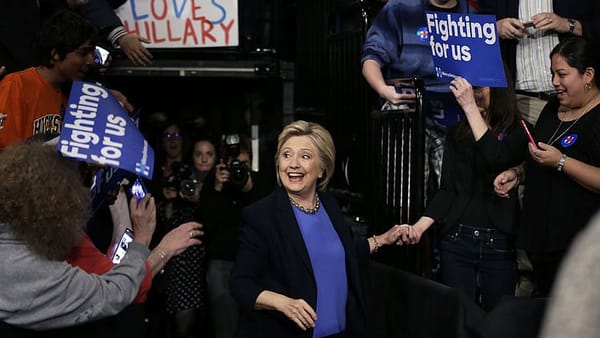 Clinton faces disruptive Sanders supporters in New York