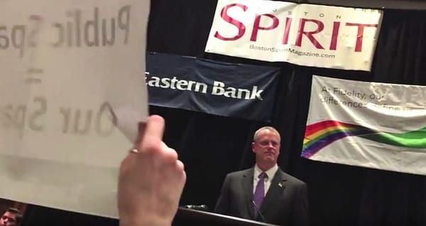 Baker jeered by ‘bathroom bill’ backers demanding a commitment