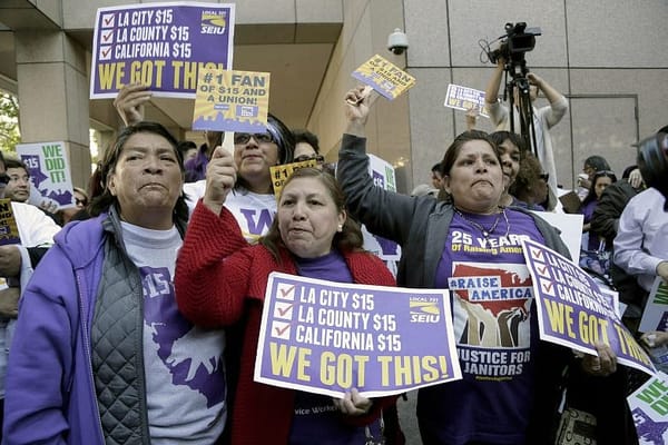 Minimum wage hike to $15 passes in California, New York