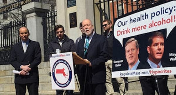 Pro-pot advocates say Baker, Walsh promote alcohol