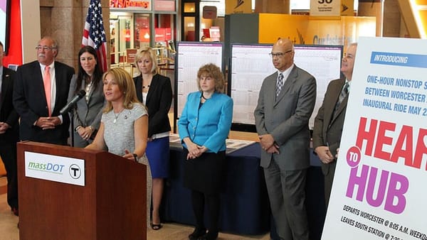 Pols laud new Worcester-Boston express train