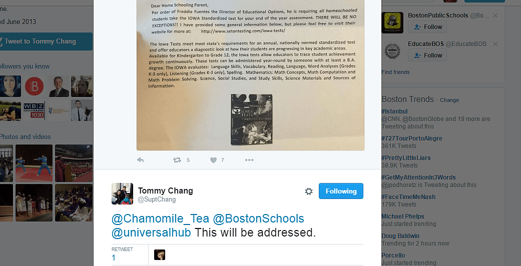 Boston homeschooling parents fumed over ‘unprofessional, intimidating’ letter